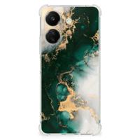 Anti-Shock Hoesje voor Xiaomi Redmi 13C 4G Marmer Groen