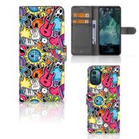 Nokia G11 | G21 | Wallet Case | met Pasjes | Punk Rock