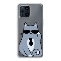 Cool cat: Oppo Find X3 Pro Transparant Hoesje