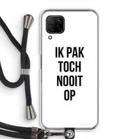 Ik pak nooit op: Huawei P40 Lite Transparant Hoesje met koord