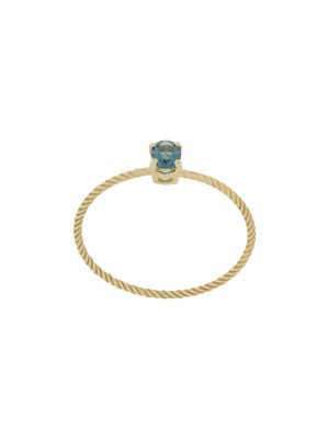 Wouters & Hendrix Gold bague Charleston Chapter en or jaune 18ct ornée de topaze