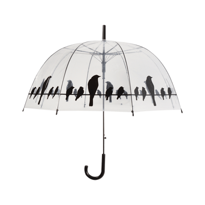 Paraplu transparant vogels / Esschert Design
