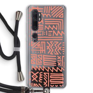 Marrakech Pink: Xiaomi Mi Note 10 Pro Transparant Hoesje met koord