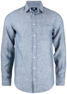 Cutter & Buck 352408 Summerland Linen Shirt Men - Denim Mélange - L