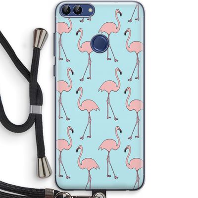 Anything Flamingoes: Huawei P Smart (2018) Transparant Hoesje met koord