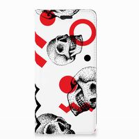 Mobiel BookCase Nokia 3.1 (2018) Skull Red