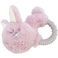 Trixie pluche haas met tpr ring voor puppy (27 CM) - thumbnail