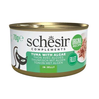 SCHESIR Complements Tuna with algae in jelly - nat kattenvoer - 70g