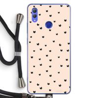 Kleine kattenkopjes: Honor Note 10 Transparant Hoesje met koord