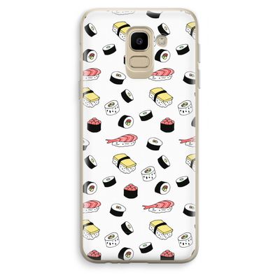Sushi time: Samsung Galaxy J6 (2018) Transparant Hoesje