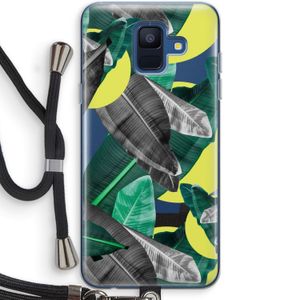 Fantasie jungle: Samsung Galaxy A6 (2018) Transparant Hoesje met koord