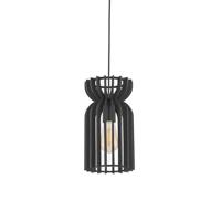 Lyora Houten hanglampKymi Ø 16cm - zwart - 10574