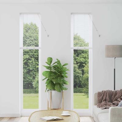 Raam Blind met gordijnen Anders Wit 80 x 130 cm Aluminium