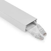 Nedis CMDT5025WT110 Kabelmanagement Buis 1.10 M 1 Stuks Maximale Kabeldikte: 25 Mm Aluminium Wit