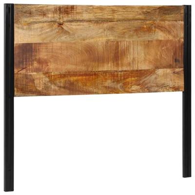 Hoofdeinde 120 cm massief hout mango en ijzer