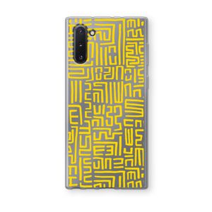 Majorelle Blue Print: Samsung Galaxy Note 10 Transparant Hoesje