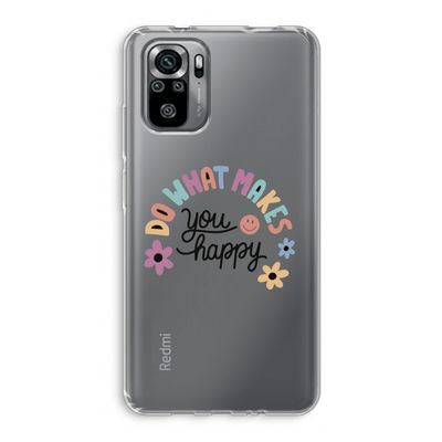 Happy days: Xiaomi Redmi Note 10S Transparant Hoesje