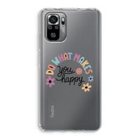 Happy days: Xiaomi Redmi Note 10S Transparant Hoesje