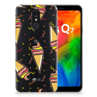 LG Q7 | Siliconen Case | Icecream