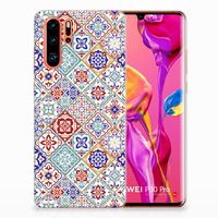 Huawei P30 Pro TPU Siliconen Hoesje Tiles Color - thumbnail