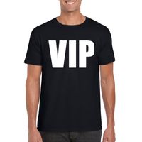 VIP tekst t-shirt zwart heren - thumbnail