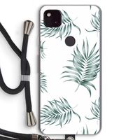 Simple leaves: Pixel 4a 5G Transparant Hoesje met koord