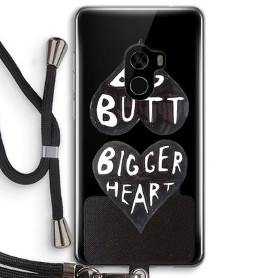 Big butt bigger heart: Xiaomi Mi Mix 2 Transparant Hoesje met koord
