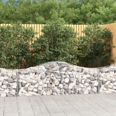 Schanskorven 11 st gewelfd 200x50x60/80 cm gegalvaniseerd ijzer