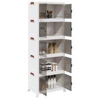 VidaXL Opbergbox stapelbaar met wielen 5-laags 75 l 64x40x179 cm VidaXL Opbergbox stapelbaar met wielen 5-laags 75 l 64x40x179 cm