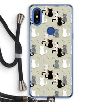 Katten: Xiaomi Mi Mix 3 Transparant Hoesje met koord