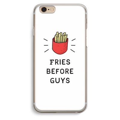 Fries before guys: iPhone 6 / 6S Transparant Hoesje