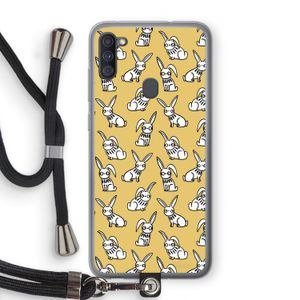 Haas: Samsung Galaxy A11 Transparant Hoesje met koord