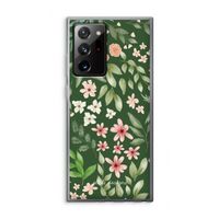 Botanical green sweet flower heaven: Samsung Galaxy Note 20 Ultra / Note 20 Ultra 5G Transparant Hoesje