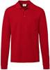 Hakro 809 Long-sleeved pocket polo shirt Top - Red - 2XL