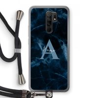 Midnight Marble: Xiaomi Redmi 9 Transparant Hoesje met koord