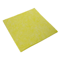 Werkdoek | katoen | 38x40cm | geel | 50 stuks