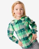 HEMA Kinderoverhemd Met Capuchon Geruit Groen (groen) - thumbnail