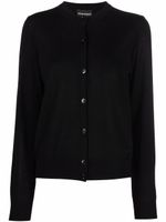 Emporio Armani cardigan à logo - Noir