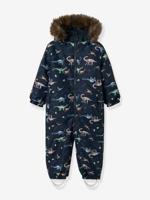 Dino sneeuwpakje voor baby's met fleece voering jongen NAME IT donkerblauw
