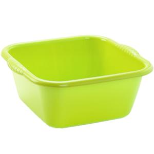 Plasticforte teiltje/afwasbak - Set van 2x stuks - vierkant - kunststof - 10 liter - 36 x 34 x 15 cm