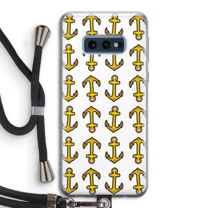 Musketon Anchor: Samsung Galaxy S10e Transparant Hoesje met koord