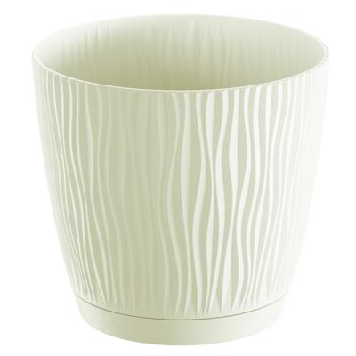 Prosperplast Plantenpot - kunststof - creme wit - D17xH16 cm - binnen/buiten - bloempot