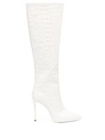 Paris Texas bottes en cuir à talon aiguille 110 mm - Blanc