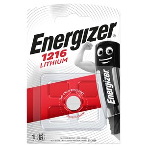 Energizer Lithium Knoopcel Batterij CR1216 | 3 V | 25 mAh | 1 stuks - EN-E300163400 EN-E300163400