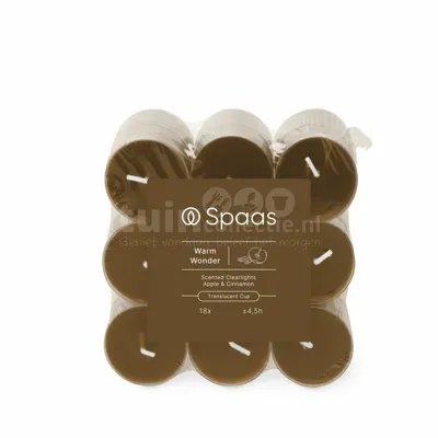 Spaas Clearlights Geurtheelichtjes Warm Wonder 18st