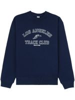 Sporty & Rich Track Club crew-neck sweatshirt - Bleu - thumbnail