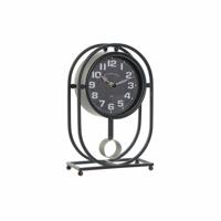 Tafelklok DKD Home Decor Kristal Zwart Ijzer (16.5 x 7 x 25 cm)