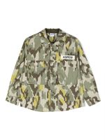 Aspesi Kids chemise en coton à imprimé camouflage - Vert - thumbnail