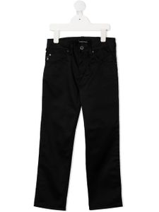 Emporio Armani Kids jean à logo - Noir