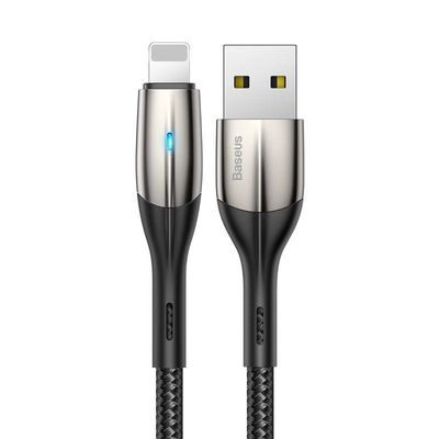 Baseus USB Lightning Kabel met LED 2,4A 0,5 Meter